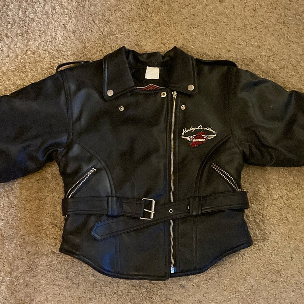 Harley Davidson kid large/xxs small adult jacket